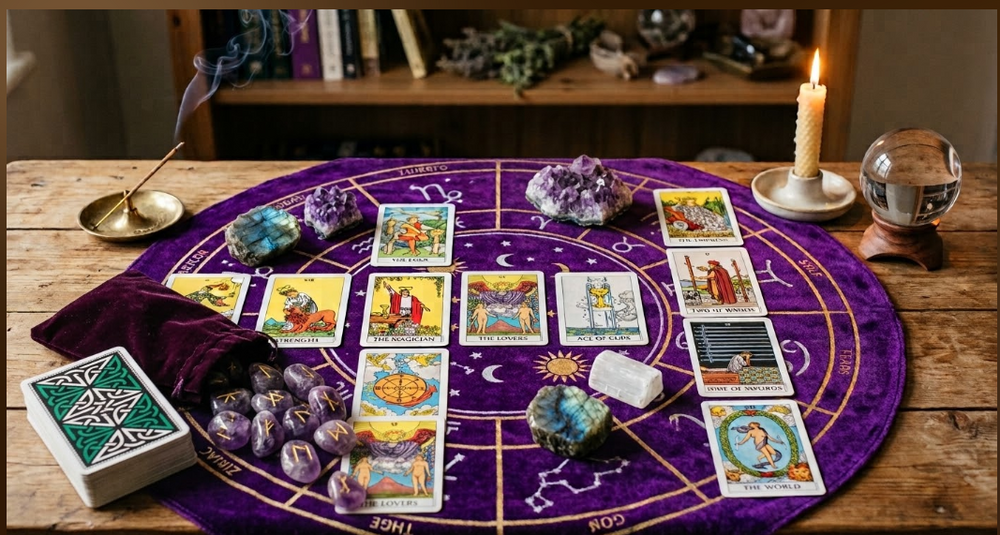 Intuitive Tarot card readings - Celtic Cross Spread